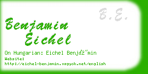 benjamin eichel business card